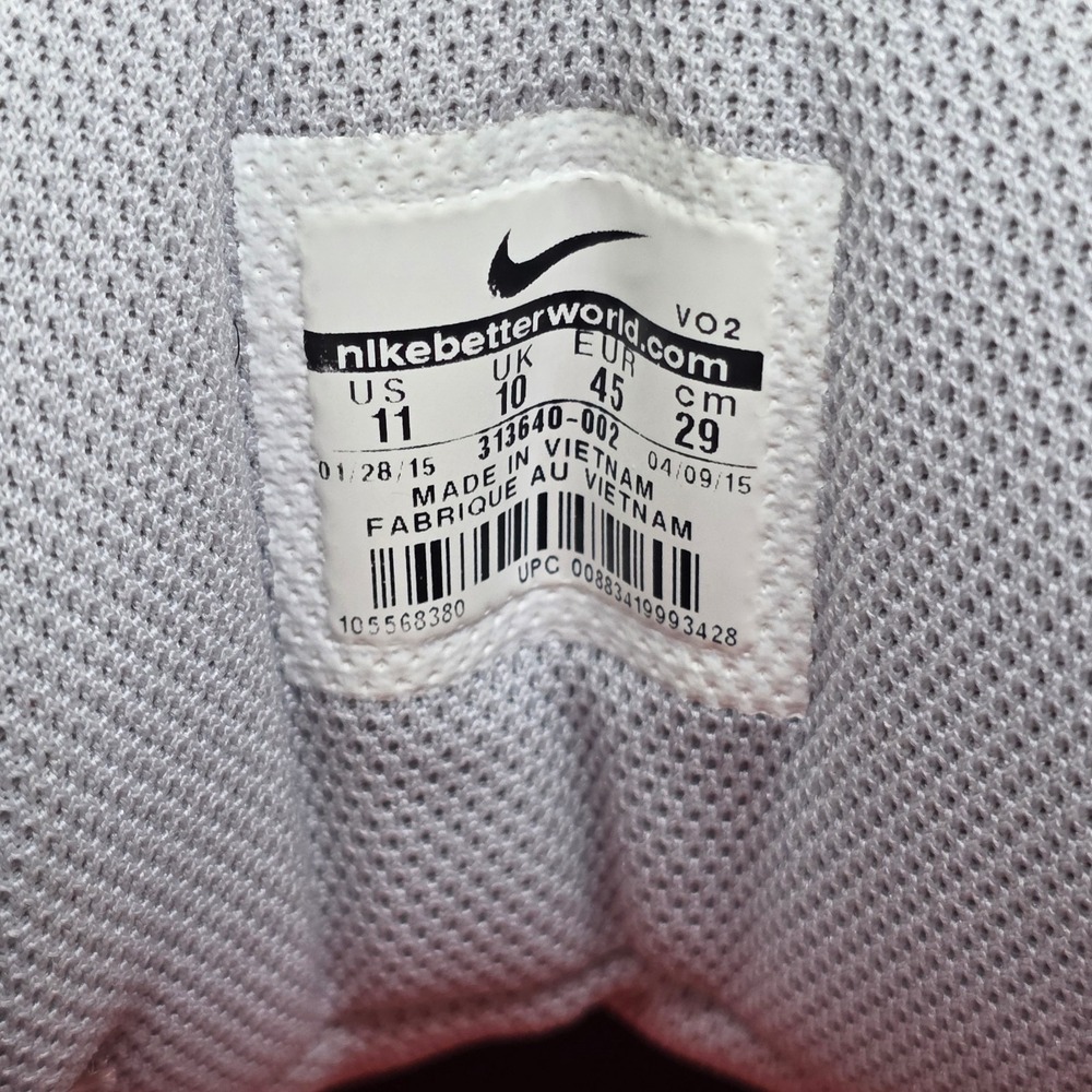 Nike Air Force III Low Wolf Grey White Men's Size 11 Sneakers 313640-002 - Picture 9 of 11